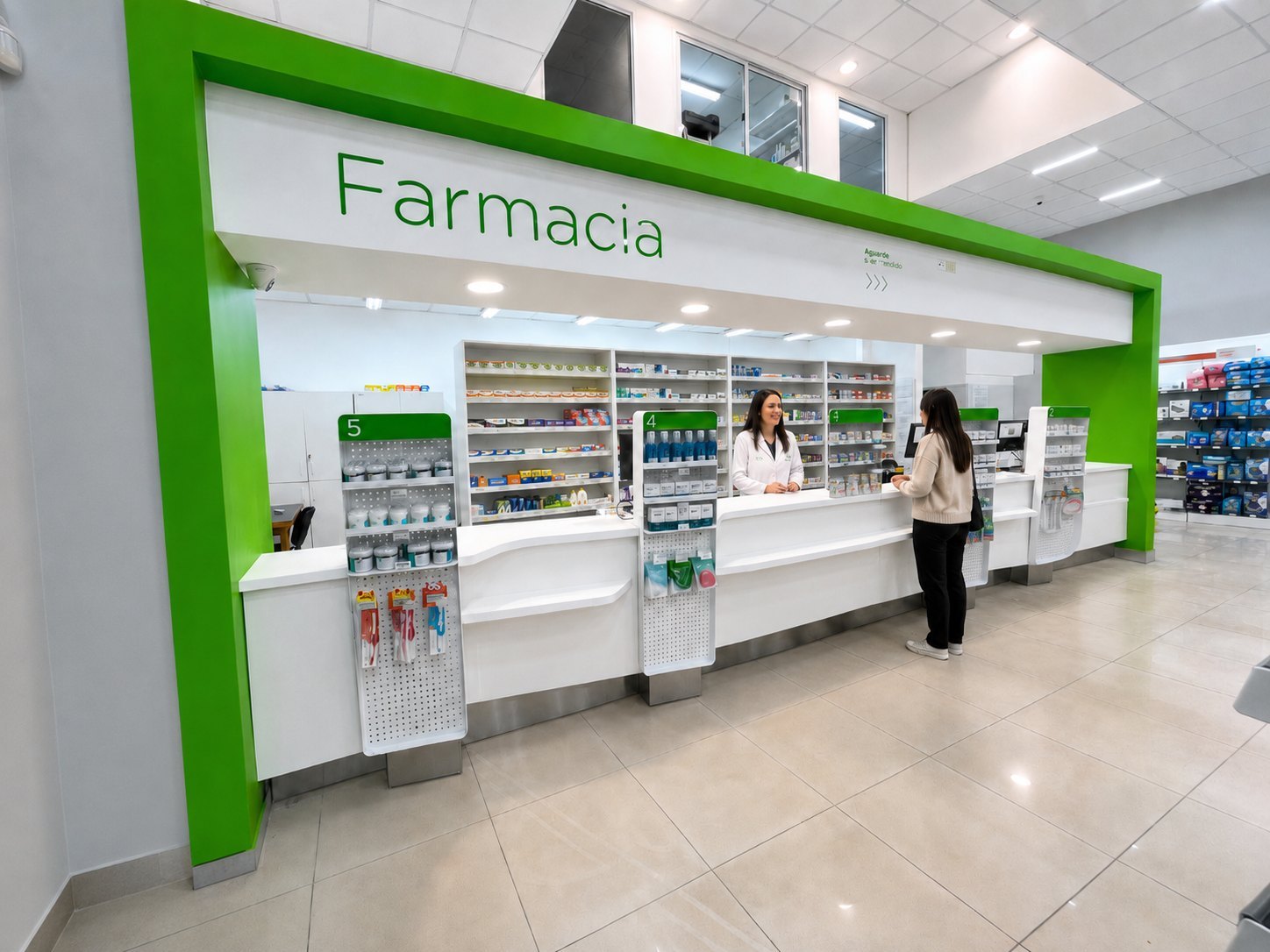 Sector farmacia / mostrador de atención